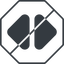 Thin, line, right, octagon, prohibited, order, sort-solid, sort icon