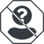 Thin, line, circle, octagon, user, man, woman, person, prohibited, user-circle, anonymous, anonymous-user, anonymous-user-circle, incognito, unidentified, anonym, anonymous-user-circle-solid icon