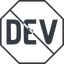 Thin, line, octagon, code, prohibited, dev.to, devto, dev, programming, developer, coding, dev-to icon