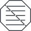 Thin, line, solid, octagon, prohibited, menu, burger, text, align, alignment, editor, justify, justify-align, align-justify, justify-align-thin icon