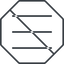 Thin, line, up, octagon, three, prohibited, menu, collapse, bars, bar, expand, list, three-bars-thin, burger, hamburger icon