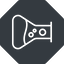 Thin, right, solid, octagon, bubble, bubbles, graduated, erlenmeyer, chemical, flask, lab, laboratory, chemistry, potion, glassware, conical, bubbling, boiling, bulbous, erlenmeyer-bubbling-alt-thin icon