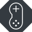 Thin, right, solid, octagon, game, gaming, games, gamepad, pad, joystick, gamepad-thin icon
