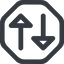 Line, right, wide, octagon, arrow, update, change, switch, select, revert, double, double-arrow, change-wide icon