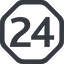 Line, wide, octagon, ecommerce, crm, hosting, domain, collaboration, project, intranet, extranet, bitrix, 24, bitrix24 icon