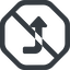 Line, right, wide, octagon, sign, confirm, horizontal, mirror, arrow, prohibited, key, submit, send, return, enter, return-sign-solid, return-sign icon