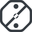 Line, right, wide, octagon, ellipsis, three, dots, wider, prohibited, menu, collapse, ... icon
