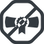 Line, wide, solid, octagon, horizontal, mirror, prohibited, university, diploma, degree, college, education, graduated, graduate, diploma-solid icon