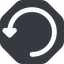 Left, wide, solid, octagon, arrow, reload, refresh, undo, redo, restore, undo-wide icon