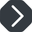 Right, wide, solid, octagon, arrow, direction, chevron, chevron-wide icon