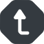 Right, wide, solid, octagon, sign, confirm, arrow, key, submit, send, return, enter, return-sign, return-sign-wide icon