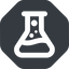 Up, wide, solid, octagon, horizontal, mirror, erlenmeyer, bubbling, erlenmeyer-bubbling-alt-wide icon