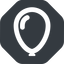 Wide, solid, octagon, balloon, party, birthday, carnival, helium, balloons, balloon-wide icon