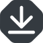 Up, wide, solid, octagon, download, downloaded, downloading, download-wide icon