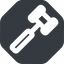 Wide, solid, octagon, gavel, law, auction, hammer, judge, gavel-wide icon