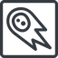 Line, down, normal, square, horizontal, mirror, star, space, asteroid, meteoroid, impact, nasa, esa, jaxa, shooting, shooting-star, c-type, s-type, m-type, neo icon
