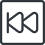 Line, down, normal, square, video, play, forward, backward, mp3, player, fast, pause, forward-fast icon