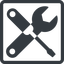 Line, left, normal, square, horizontal, mirror, building, spanner, wrench, tool, screwdrive, construction, fix, tools, tools-alt-solid icon
