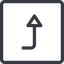 Line, right, normal, square, sign, confirm, horizontal, mirror, arrow, key, submit, send, return, enter, return-sign icon