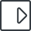 Line, up, right, normal, square, order, sort, sort-up icon