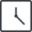 Line, up, normal, square, horizontal, mirror, clock, time, meeting, hour, minute, hours, minutes icon