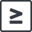 Line, normal, square, horizontal, mirror, symbol, less, math, mathematics, greater, than, greater-than, less-than, greater-than-equal, less-than-equal, comparison, inequality, mathematical, smaller, bigger, less-than-equal-solid, equal, maths icon
