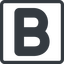 Line, normal, square, b, text, type, editor, font, typography, font-weight, bold, bold-alt, strong icon