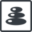 Line, normal, square, spa, zen, cairn, stone, stones, cairn-solid icon