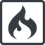 Line, normal, square, logo, brand, icon, codeigniter, igniter, code, php, framework, flame, fire icon