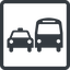 Line, normal, square, car, vehicle, transport, bus, dot, ground, transportation, ground-transportation, dot-ground-transportation icon