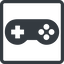 Line, up, normal, solid, square, game, gaming, games, gamepad, pad, joystick, gamepad-solid icon