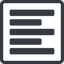 Line, up, left, normal, solid, square, text, align, left-align, alignment, editor, left-align-solid, align-right icon