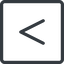 Line, normal, square, symbol, less, math, mathematics, greater, than, greater-than, less-than, comparison, inequality, mathematical, smaller, bigger, maths icon
