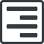 Line, up, right, normal, solid, square, text, align, alignment, editor, right-align, align-right, align-right-alt, right-align-alt, right-align-alt-solid icon