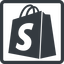 Line, normal, square, logo, brand, online, shop, website, blog, cms, internet, shopify icon