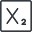 Line, normal, square, text, editor, subscript icon