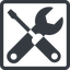 Line, up, normal, square, building, spanner, wrench, tool, screwdrive, construction, fix, tools, tools-alt-solid icon