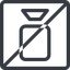 Line, left, normal, square, youtube, video, prohibited, camera, film, movie, videocamera icon