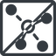 Line, right, normal, square, network, chart, prohibited, association, affiliate, network-solid, associate, zigbee icon
