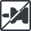 Line, right, normal, square, prohibited, thumbtack, pin, unpin, thumbtack-solid icon