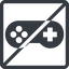 Line, up, normal, solid, square, horizontal, mirror, prohibited, game, gaming, games, gamepad, pad, joystick, gamepad-solid icon