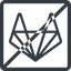 Line, normal, square, brand, horizontal, mirror, social, network, prohibited, brands, repo, gitlab, gitlab-alt, wolf icon