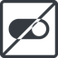 Line, up, normal, solid, square, horizontal, mirror, setting, prohibited, apple, on, off, ios, switch, button, radio, switch-solid icon