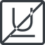 Line, normal, square, horizontal, mirror, prohibited, text, type, editor, font, typography, font-style, underline, underlined icon