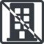 Line, normal, square, prohibited, building, business, architecture, building-solid icon