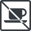 Line, normal, square, prohibited, shop, cup, dot, pictogram, dot-50, coffee, tea, coffee-shop, dot-coffee-shop icon