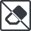 Line, normal, square, remove, prohibited, eraser, erase, rubber, eraser-solid icon