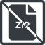 Line, normal, square, prohibited, archive, file, zip, rar, compress, compressed, compression, file-zip, file-zip-solid icon