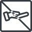 Line, up, normal, square, prohibited, healthcare, help, care, gift, hand, giving, giving-hand, love, give icon