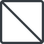 Thin, line, up, normal, circle, square, prohibited, empty, none icon
